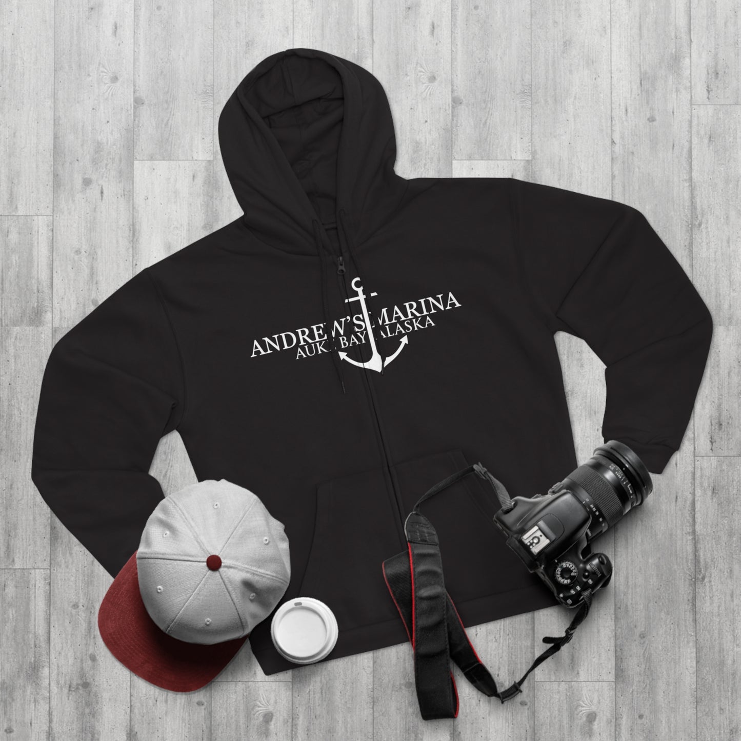 Andrew's Marina Unisex Hooded Zip Sweatshirt