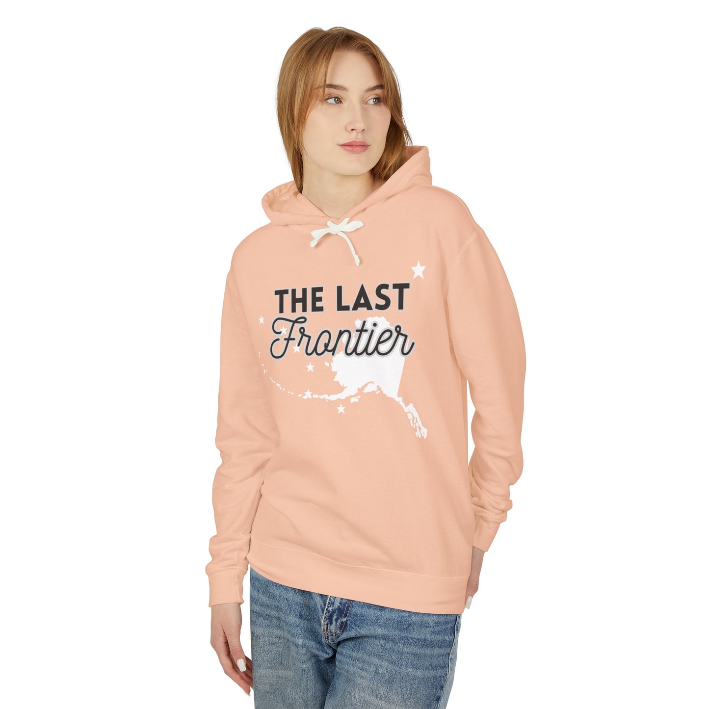 The Last Frontier Big Words Unisex Lightweight Hooded Sweatshirt