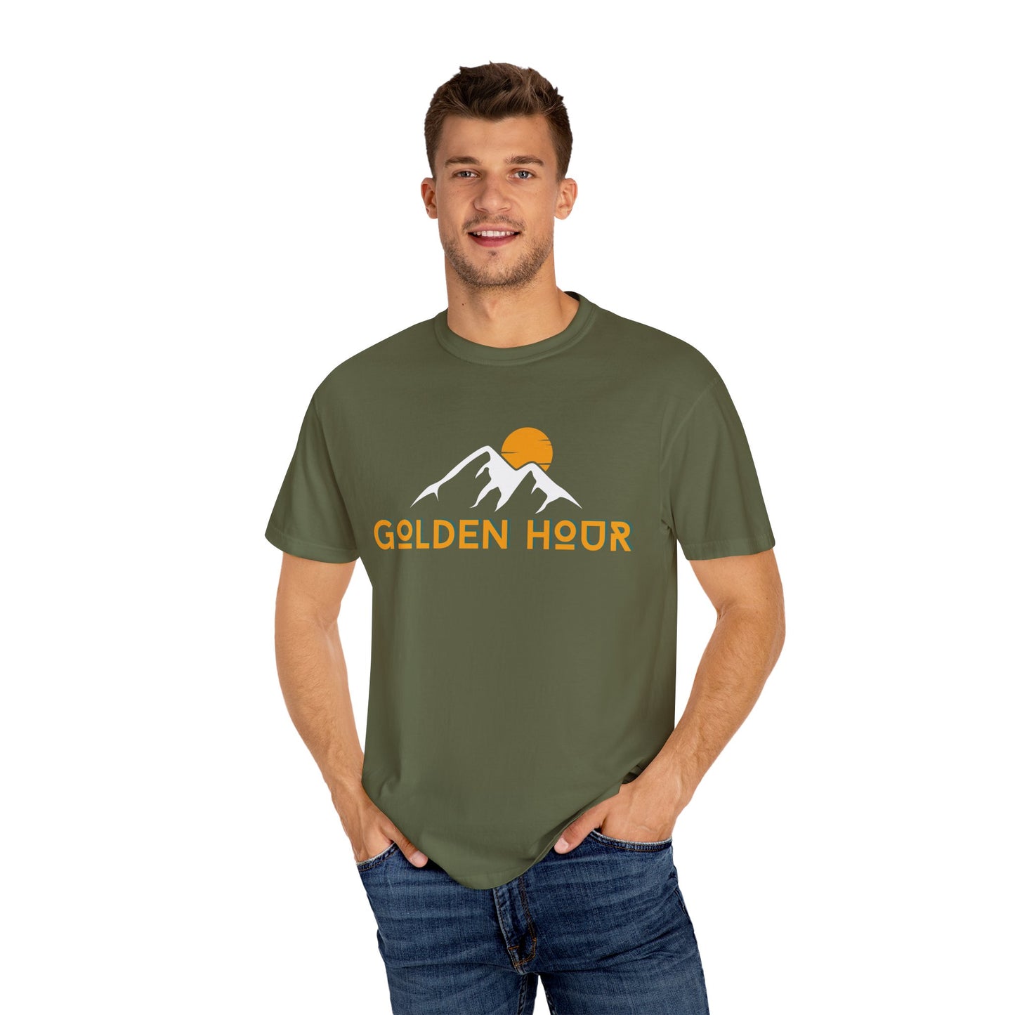Golden Hour Mountain Unisex T-Shirt