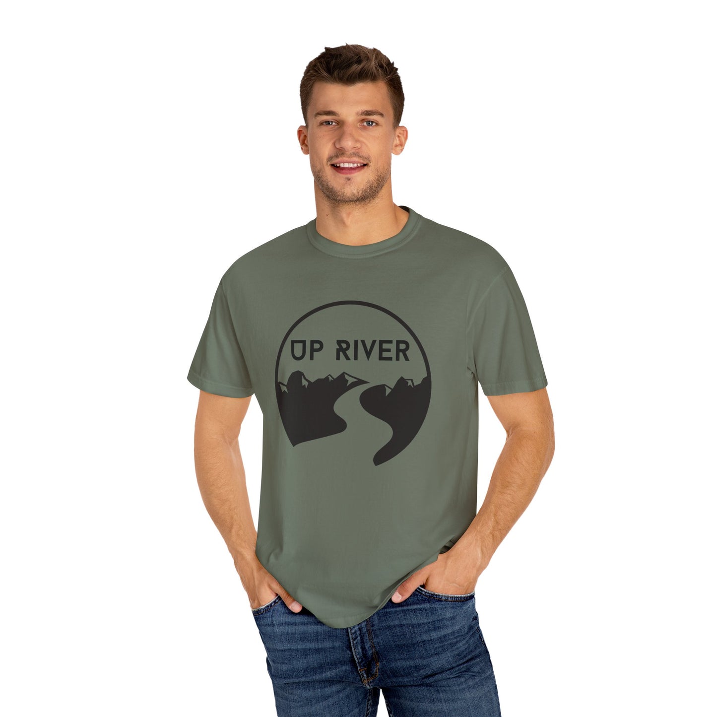 Up River Unisex Garment-Dyed T-shirt