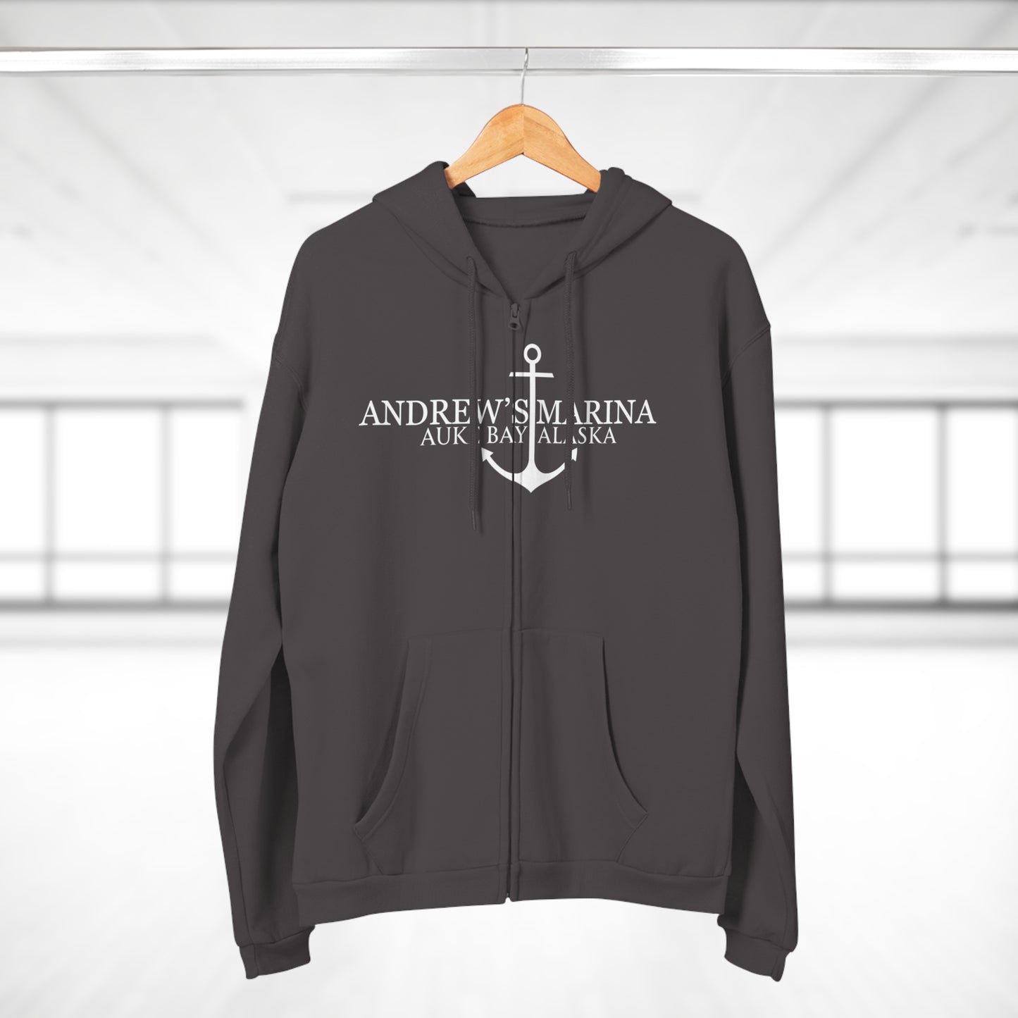 Andrew's Marina Unisex Hooded Zip Sweatshirt