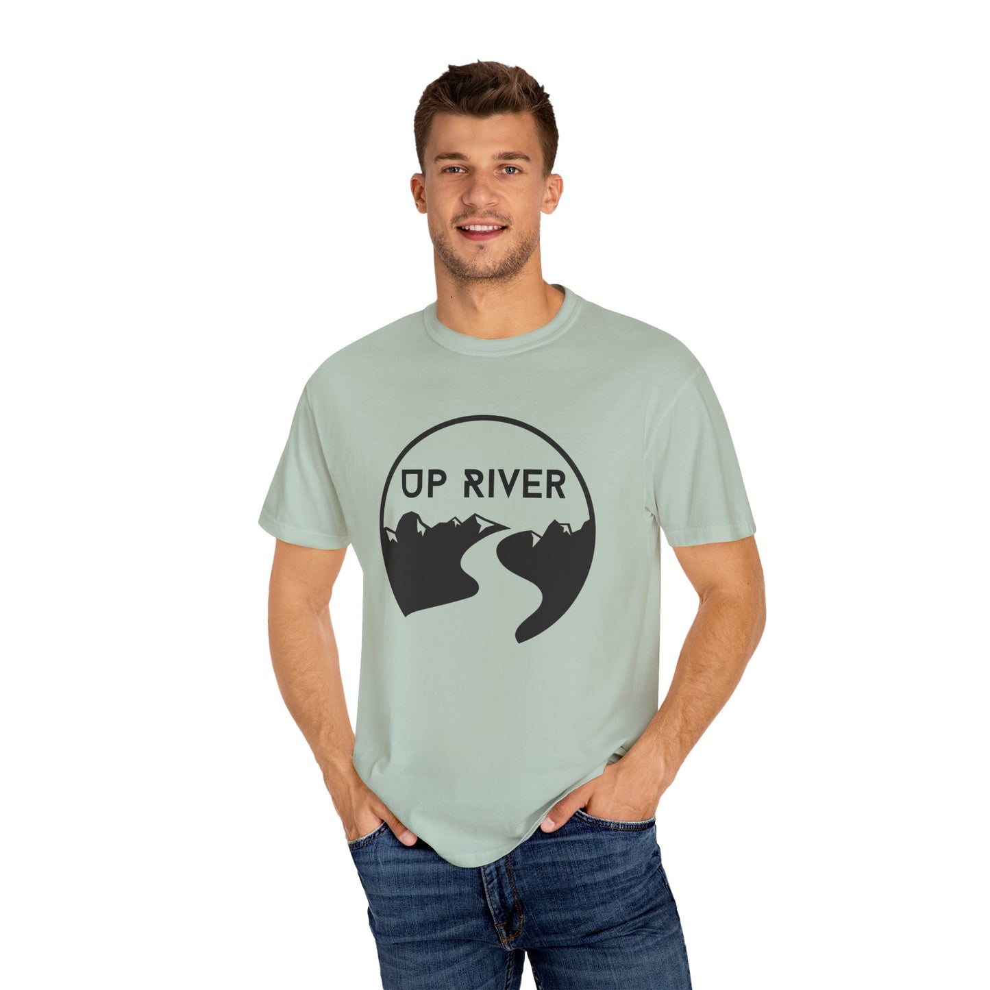 Up River Unisex Garment-Dyed T-shirt