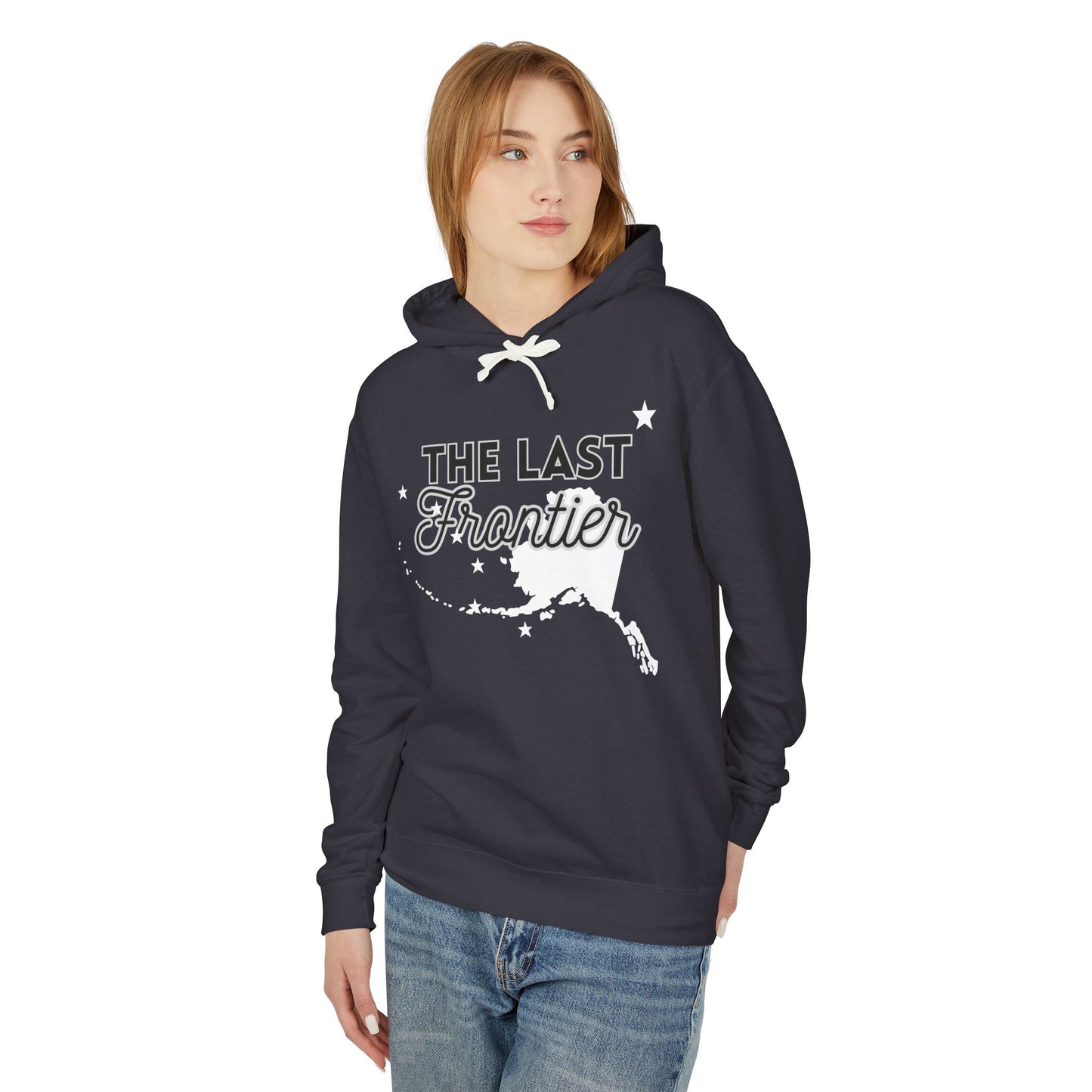 The Last Frontier Big Words Unisex Lightweight Hooded Sweatshirt