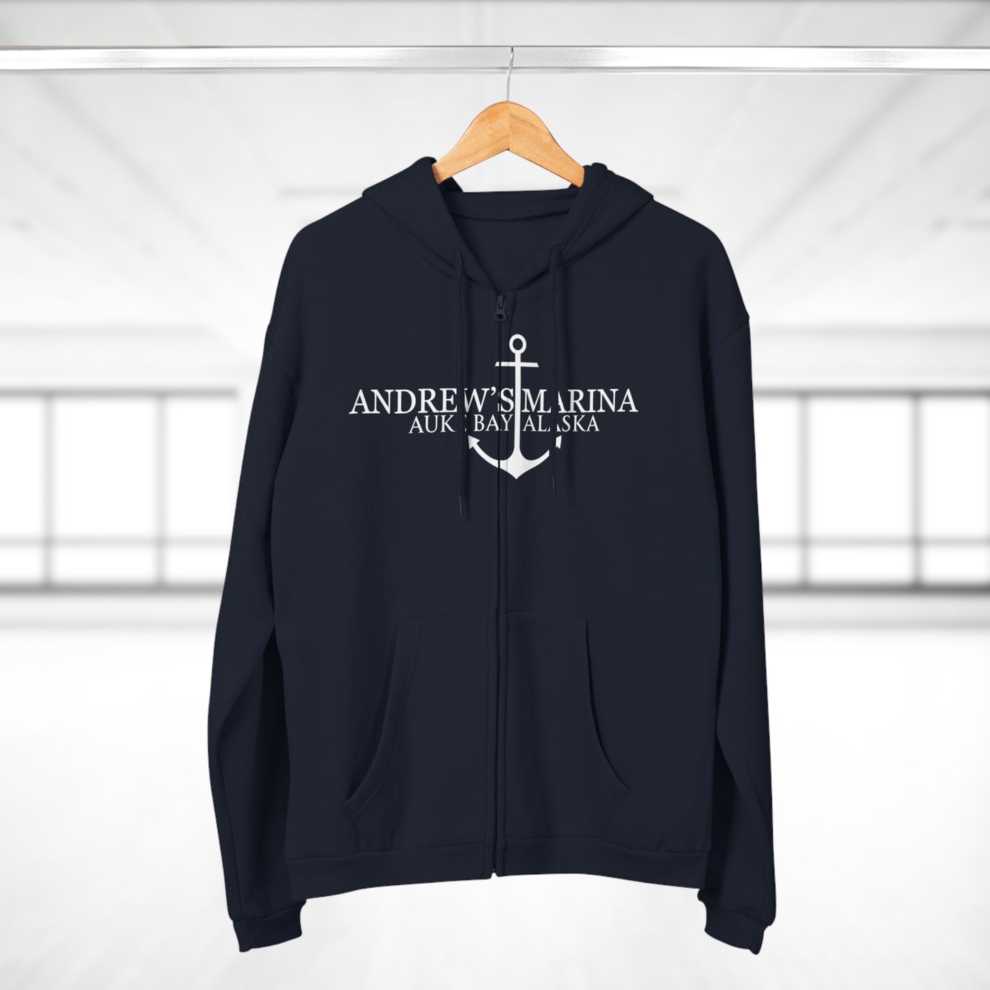 Andrew's Marina Unisex Hooded Zip Sweatshirt