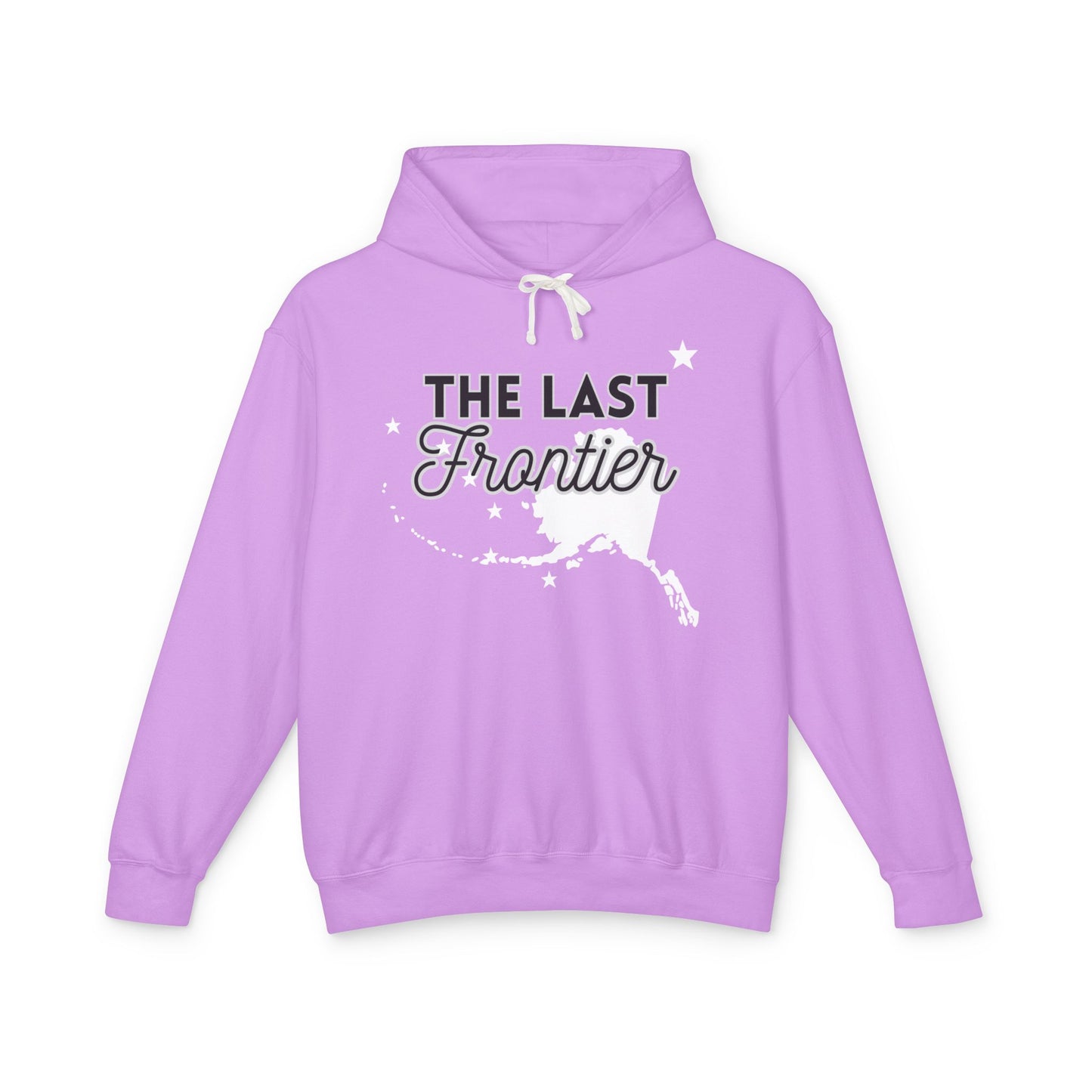 The Last Frontier Big Words Unisex Lightweight Hooded Sweatshirt
