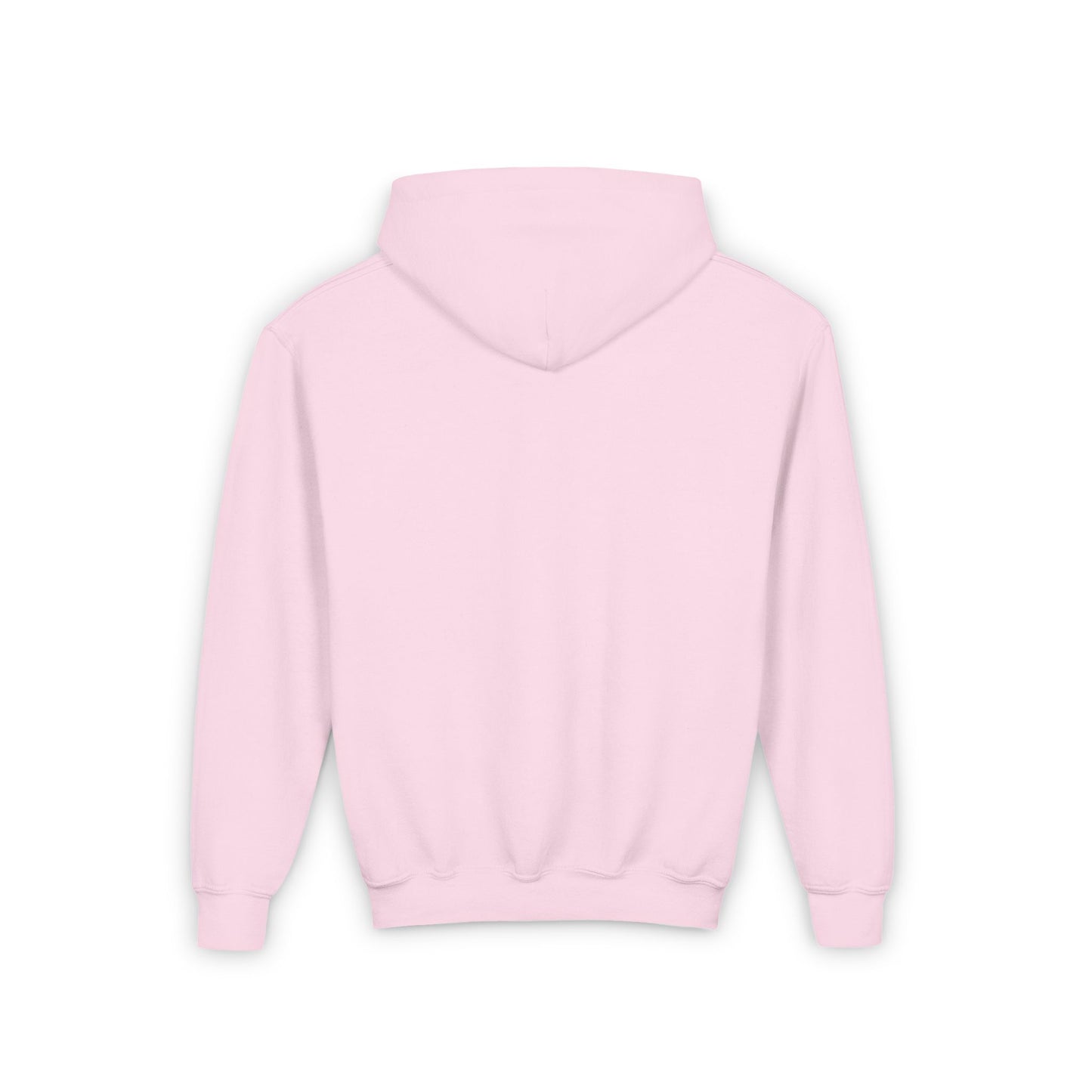 Youth Fed But Feral Pink Font Hooded Sweatshirt - Casual, Cozy Streetwear for Creative Kids