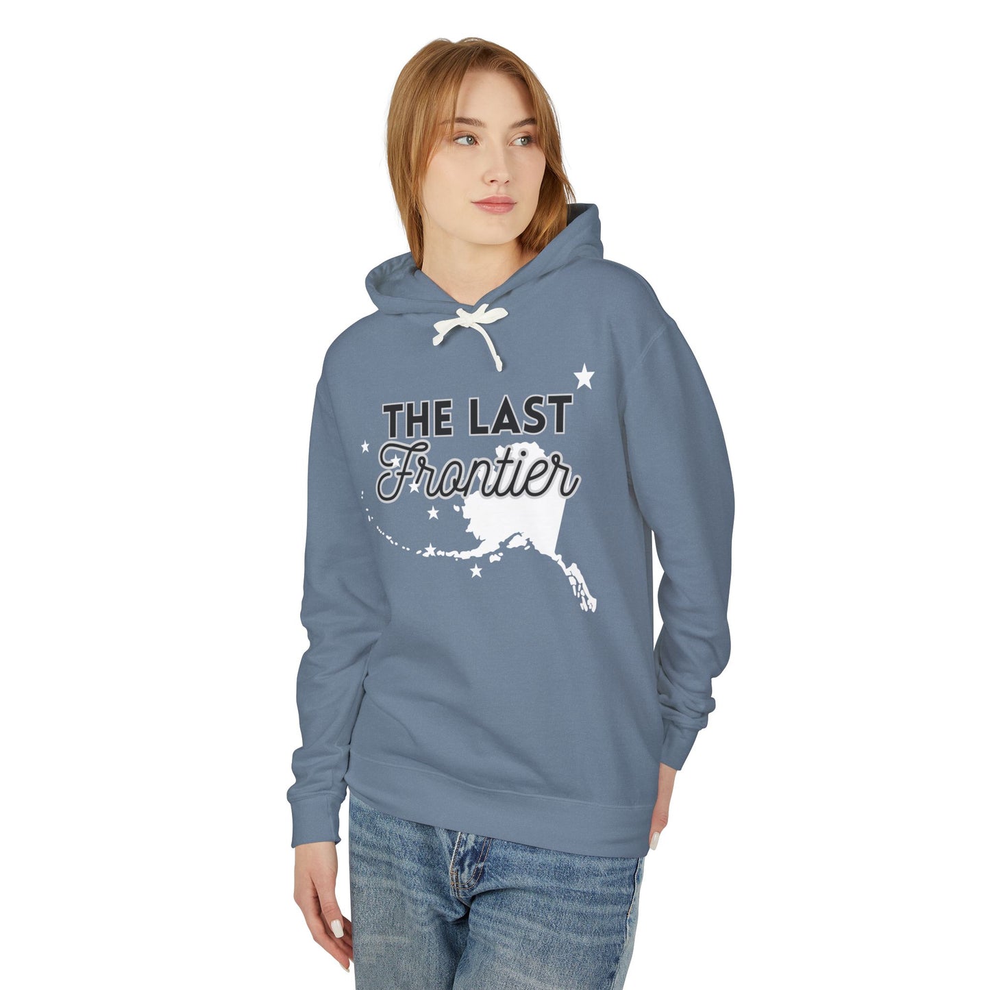 The Last Frontier Big Words Unisex Lightweight Hooded Sweatshirt