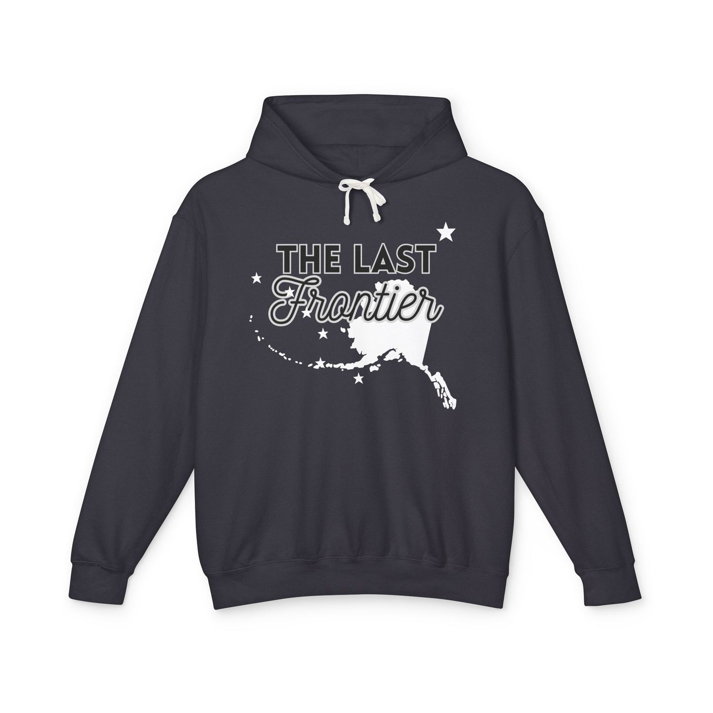 The Last Frontier Big Words Unisex Lightweight Hooded Sweatshirt