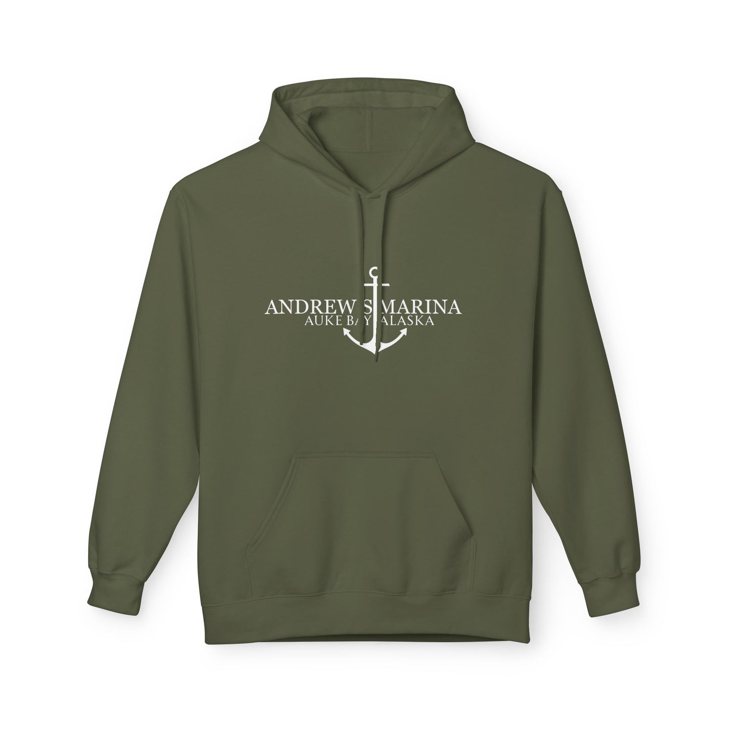 Andrew's Marina Anchor Midweight Softstyle Fleece Hoodie