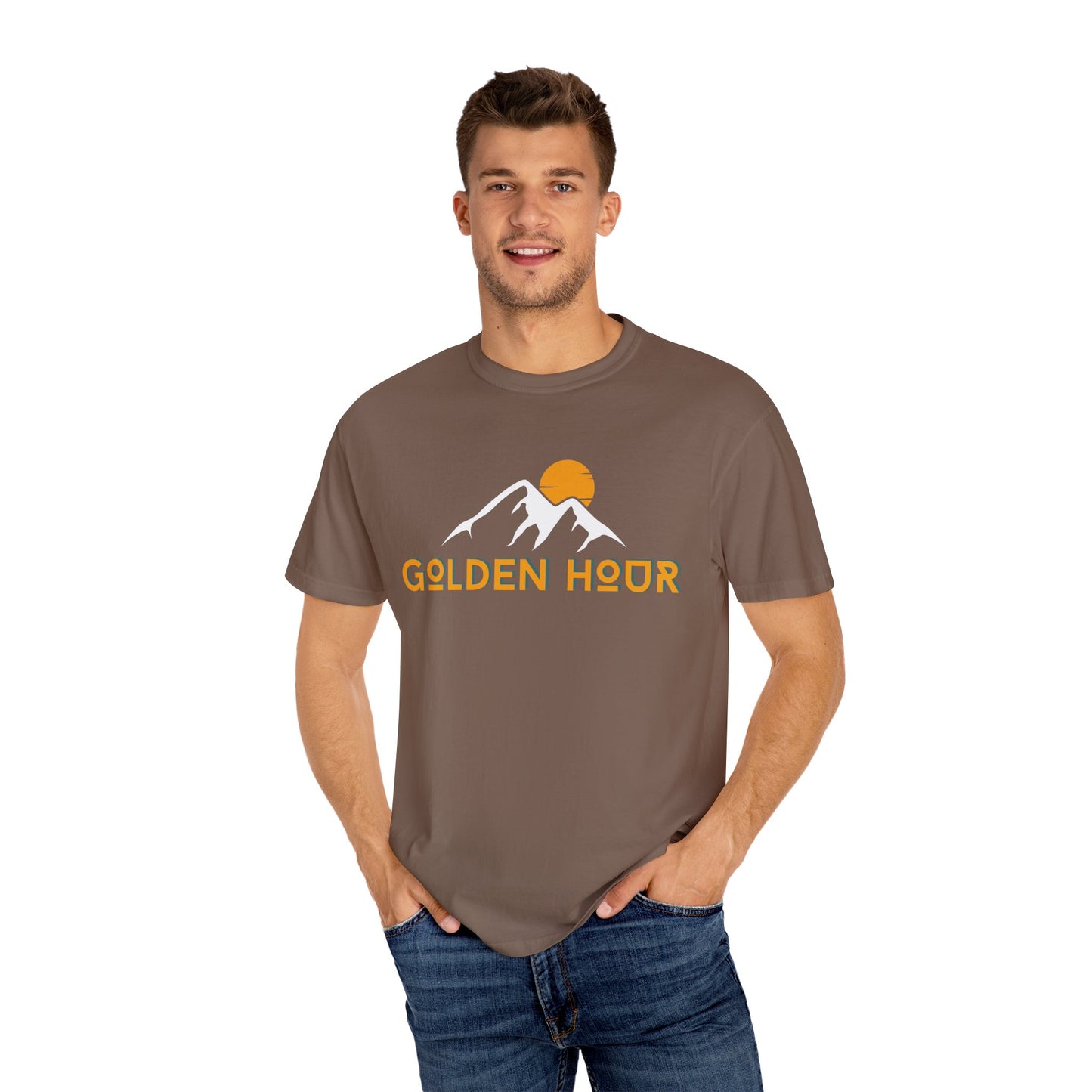 Golden Hour Mountain Unisex T-Shirt