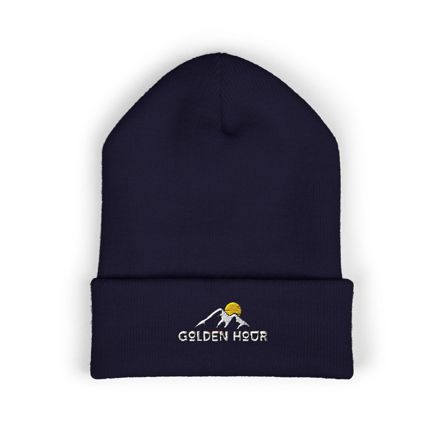 Golden Hour Embroidered Cuffed Beanie