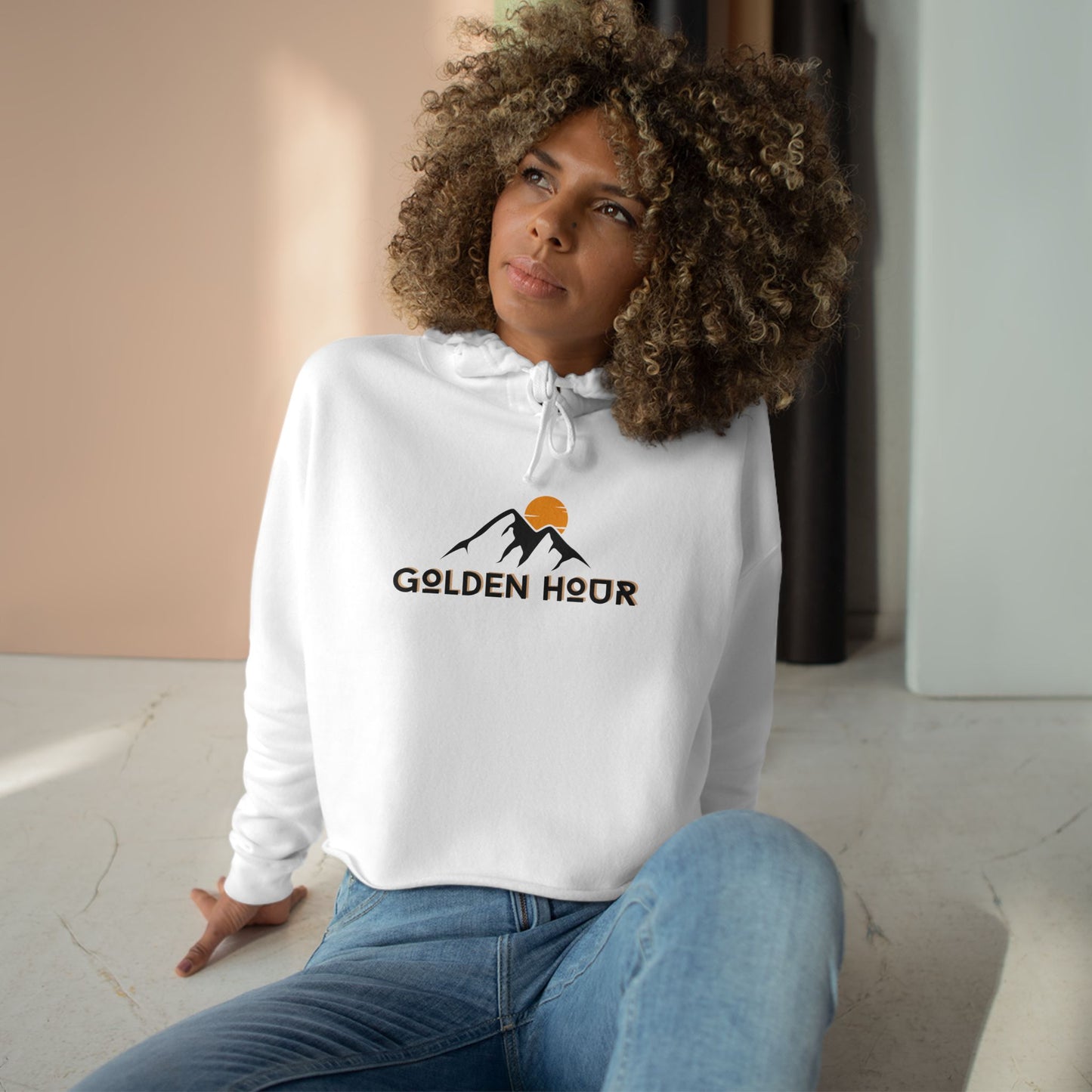 Golden Hour Crop Hoodie