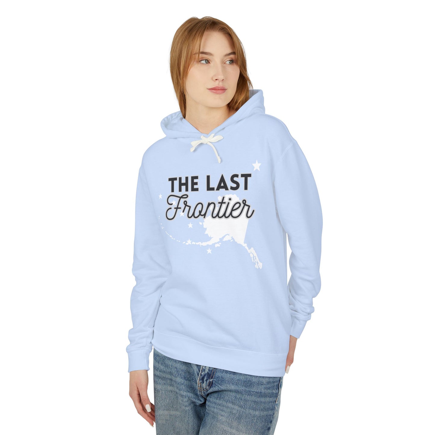 The Last Frontier Big Words Unisex Lightweight Hooded Sweatshirt