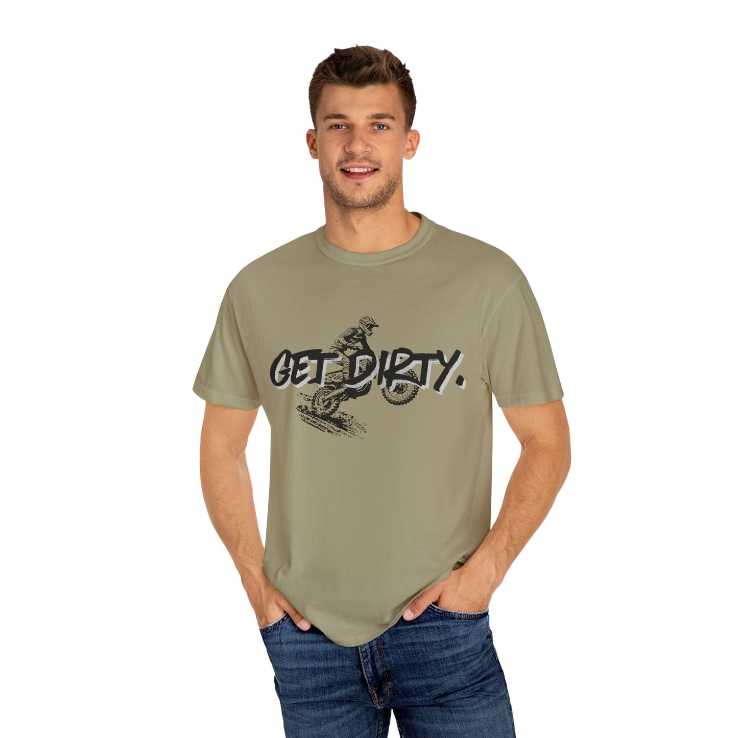 Get Dirty Dirt Bike Unisex Garment-Dyed T-shirt
