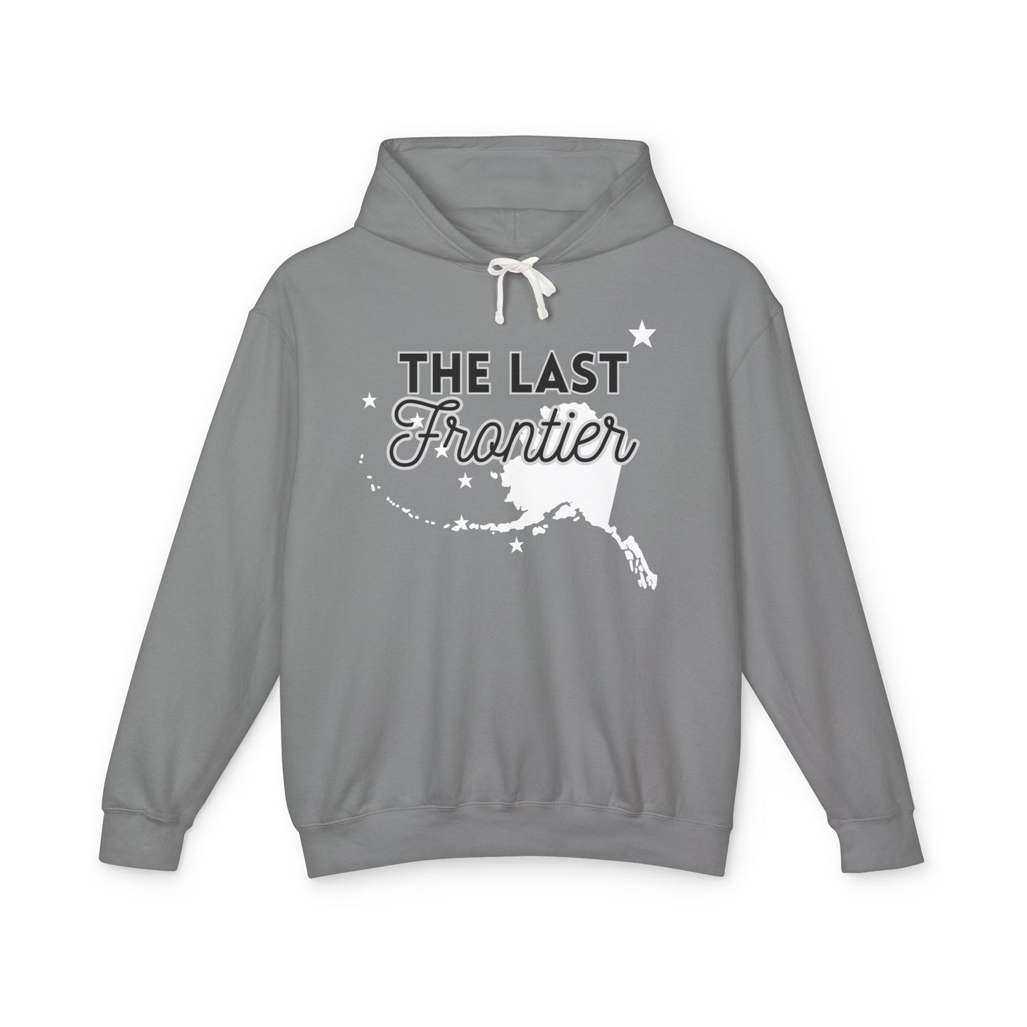 The Last Frontier Big Words Unisex Lightweight Hooded Sweatshirt