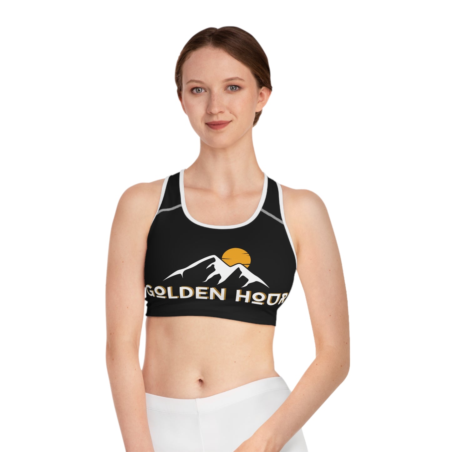 Golden Hour Mountain Sports Bra