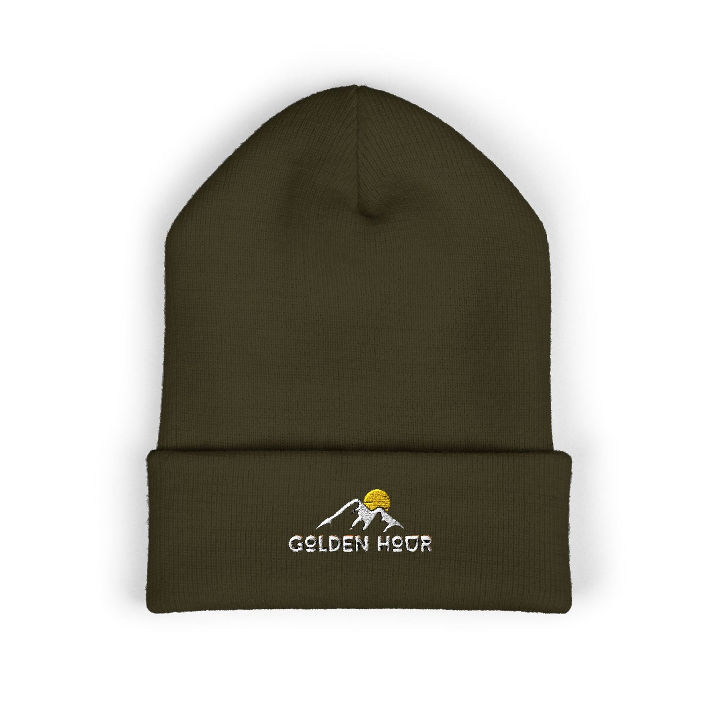 Golden Hour Embroidered Cuffed Beanie