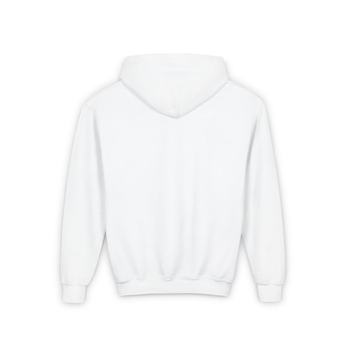 Youth Fed But Feral Pink Font Hooded Sweatshirt - Casual, Cozy Streetwear for Creative Kids