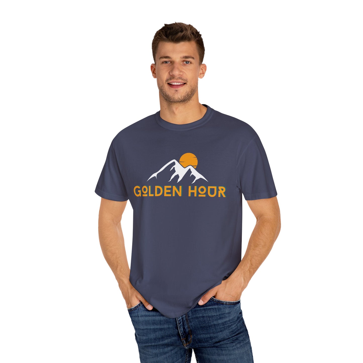 Golden Hour Mountain Unisex T-Shirt