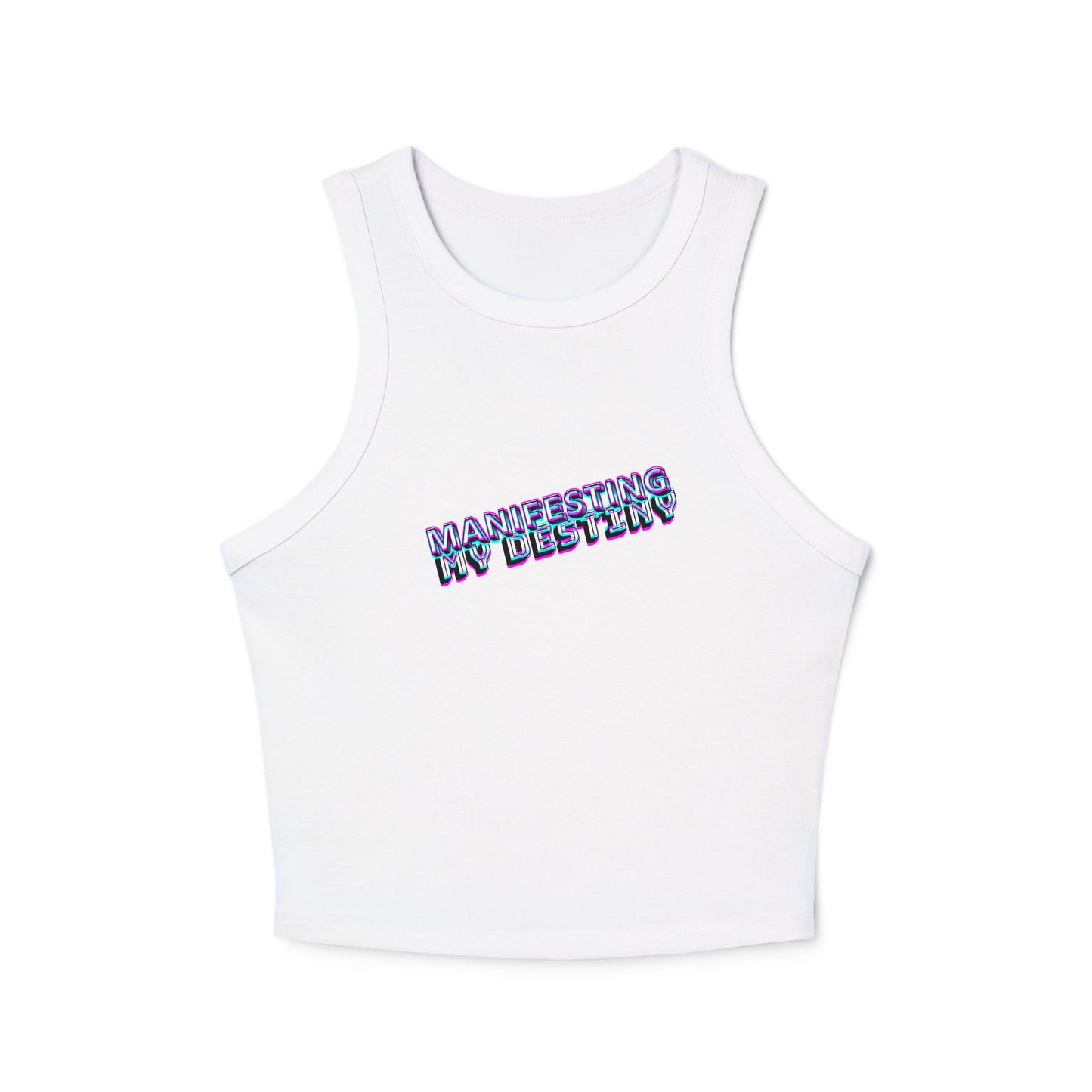 Manifesting My Destiny Women's Micro Rib Racer Tank Top