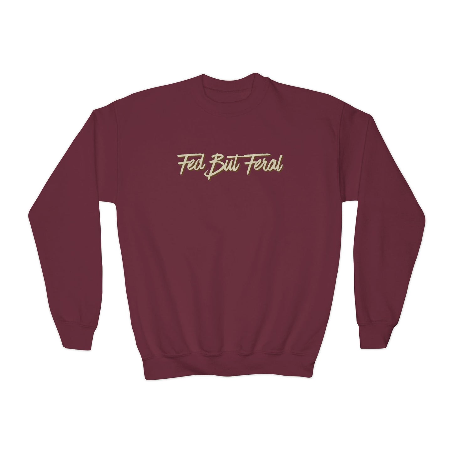 Fed But Feral Youth Crewneck Sweatshirt