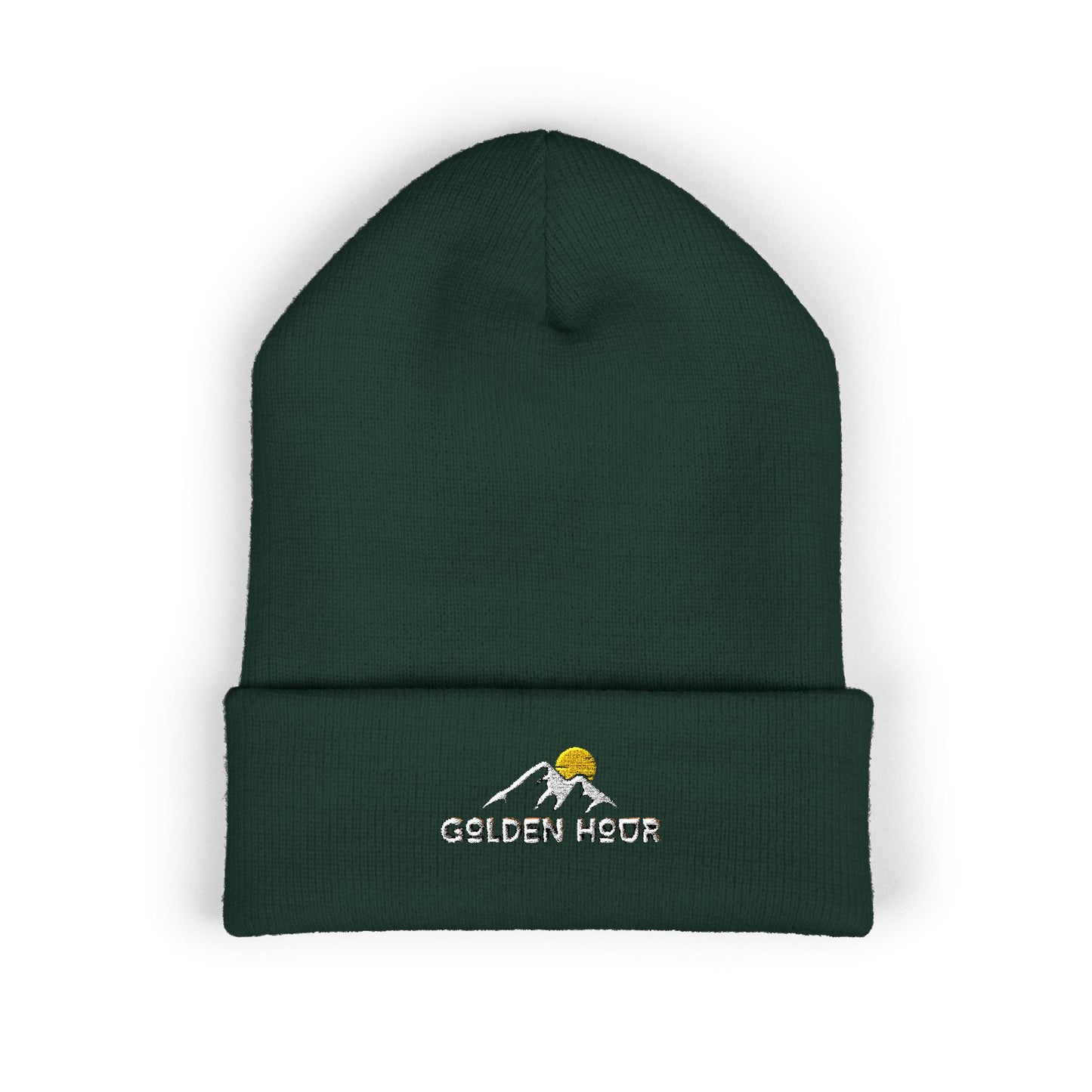 Golden Hour Embroidered Cuffed Beanie