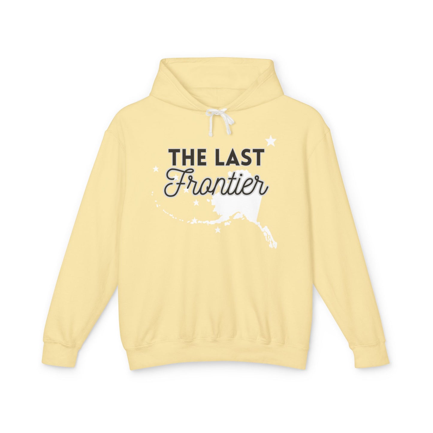 The Last Frontier Big Words Unisex Lightweight Hooded Sweatshirt