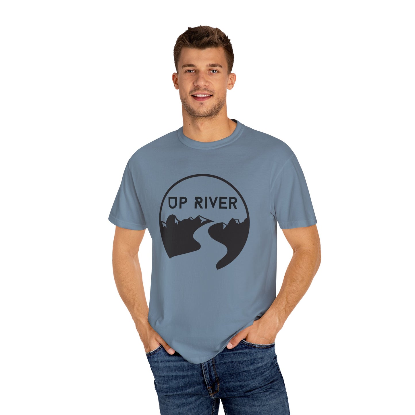 Up River Unisex Garment-Dyed T-shirt