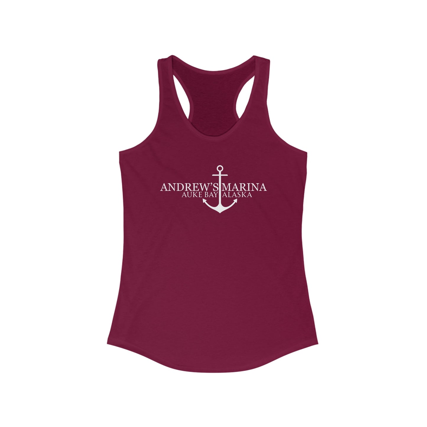 Andrew's Marina Anchor Racerback Tank