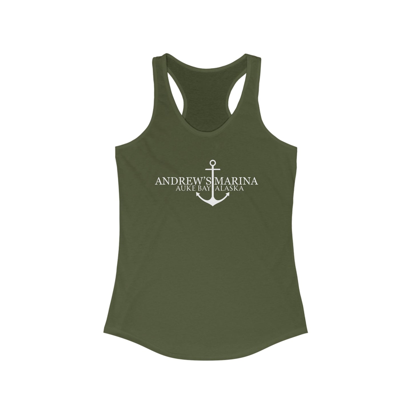 Andrew's Marina Anchor Racerback Tank