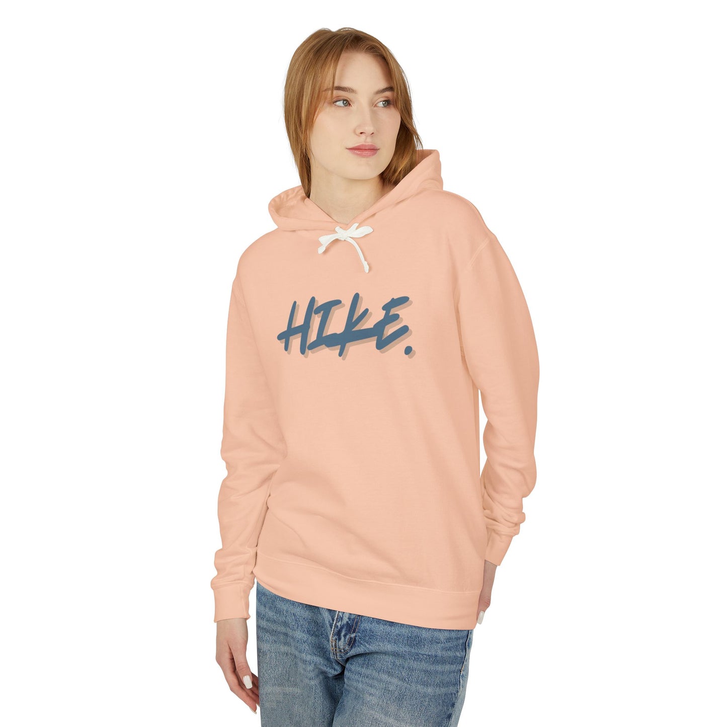 Hike. Unisex Lightweight Hooded Sweatshirt
