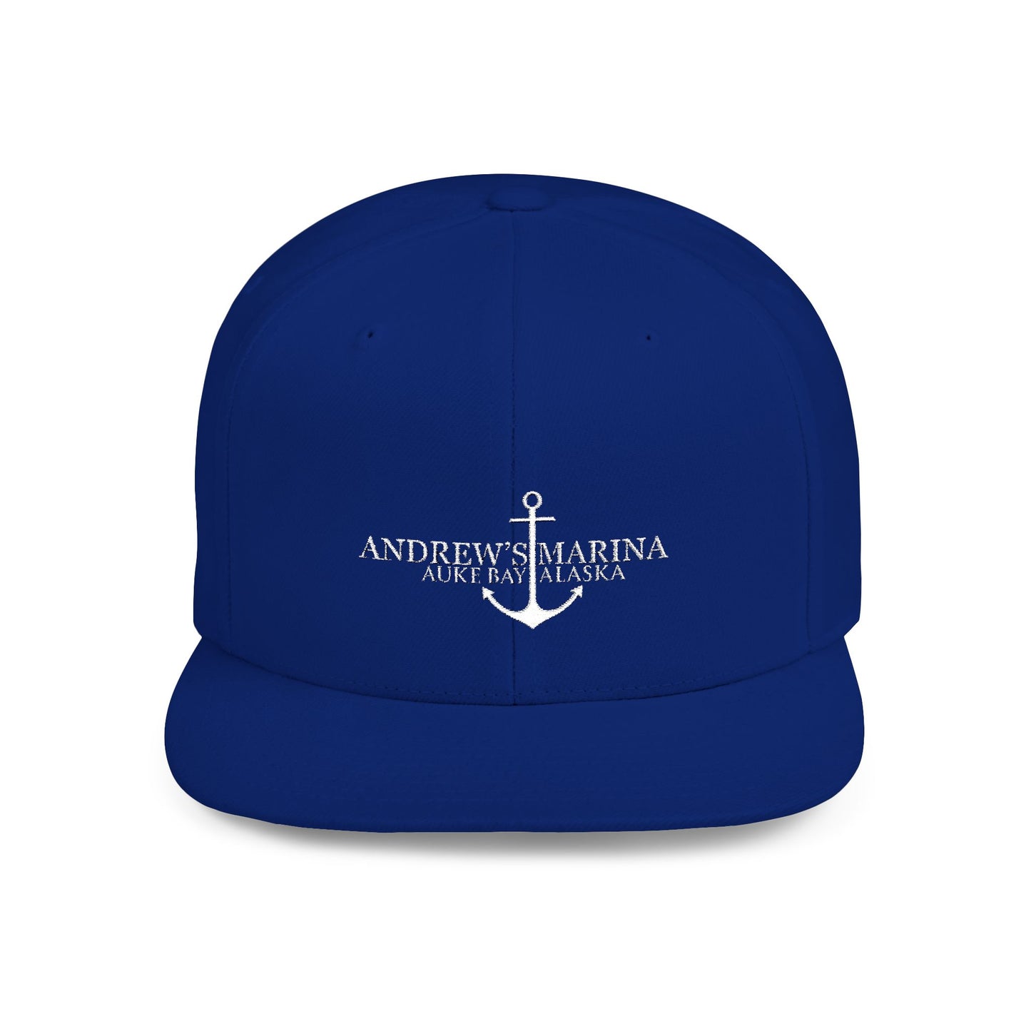 Stylish Flat Bill Snapback Hat with Anchor Design - Perfect for Summer Adventures