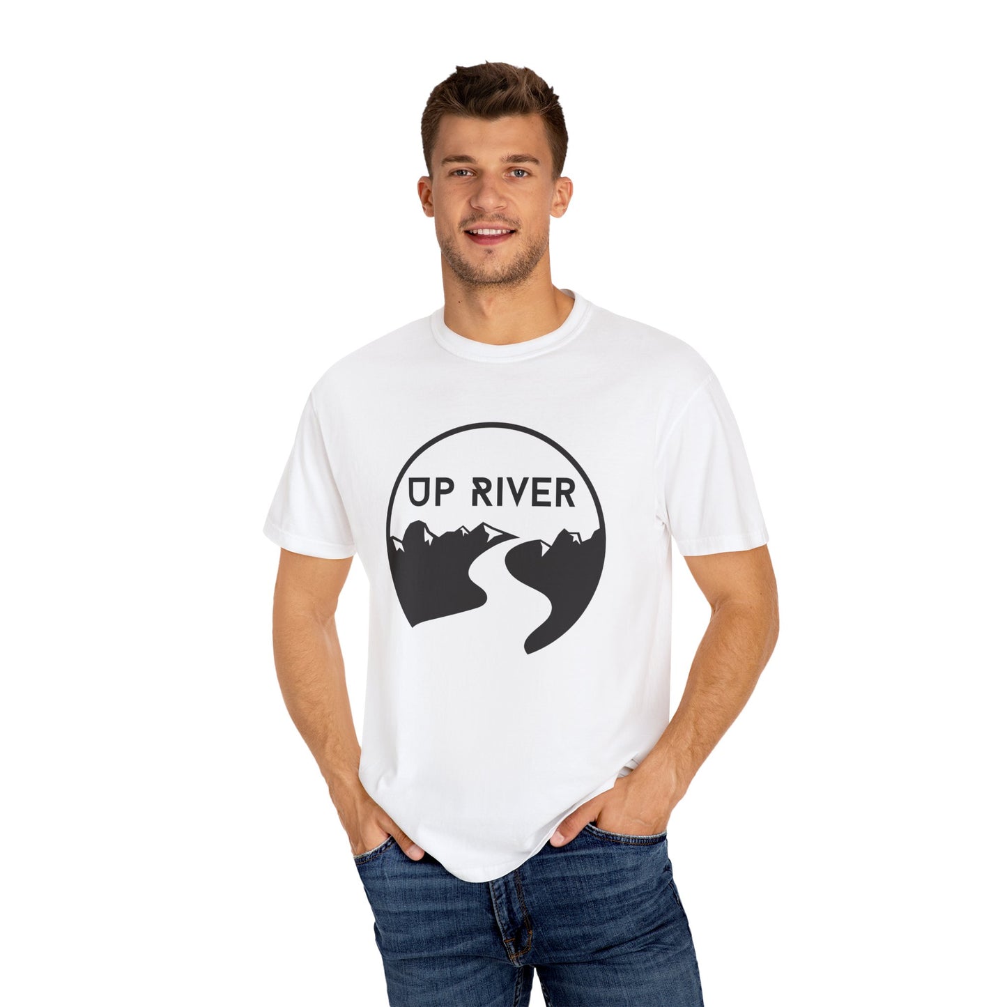 Up River Unisex Garment-Dyed T-shirt