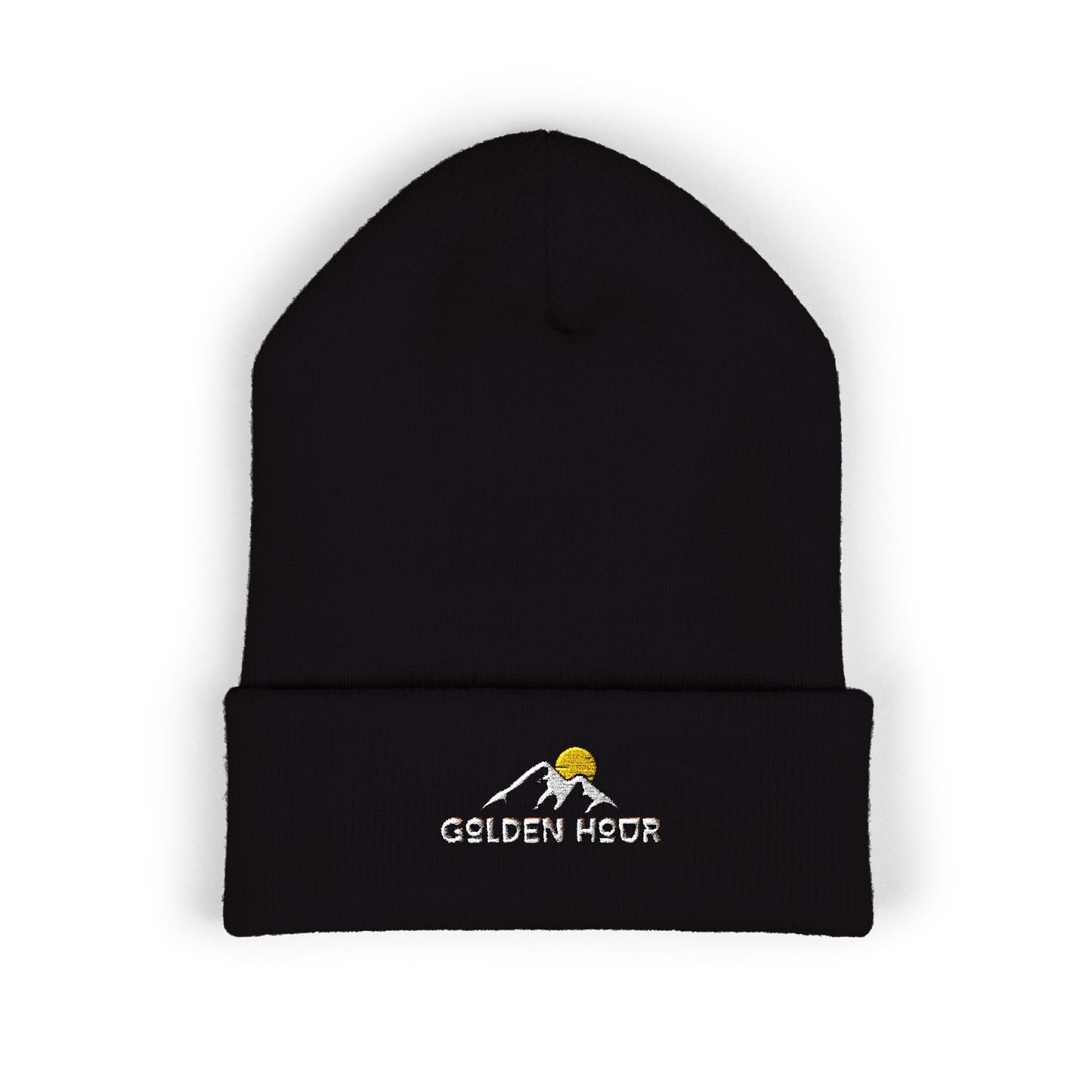 Golden Hour Embroidered Cuffed Beanie