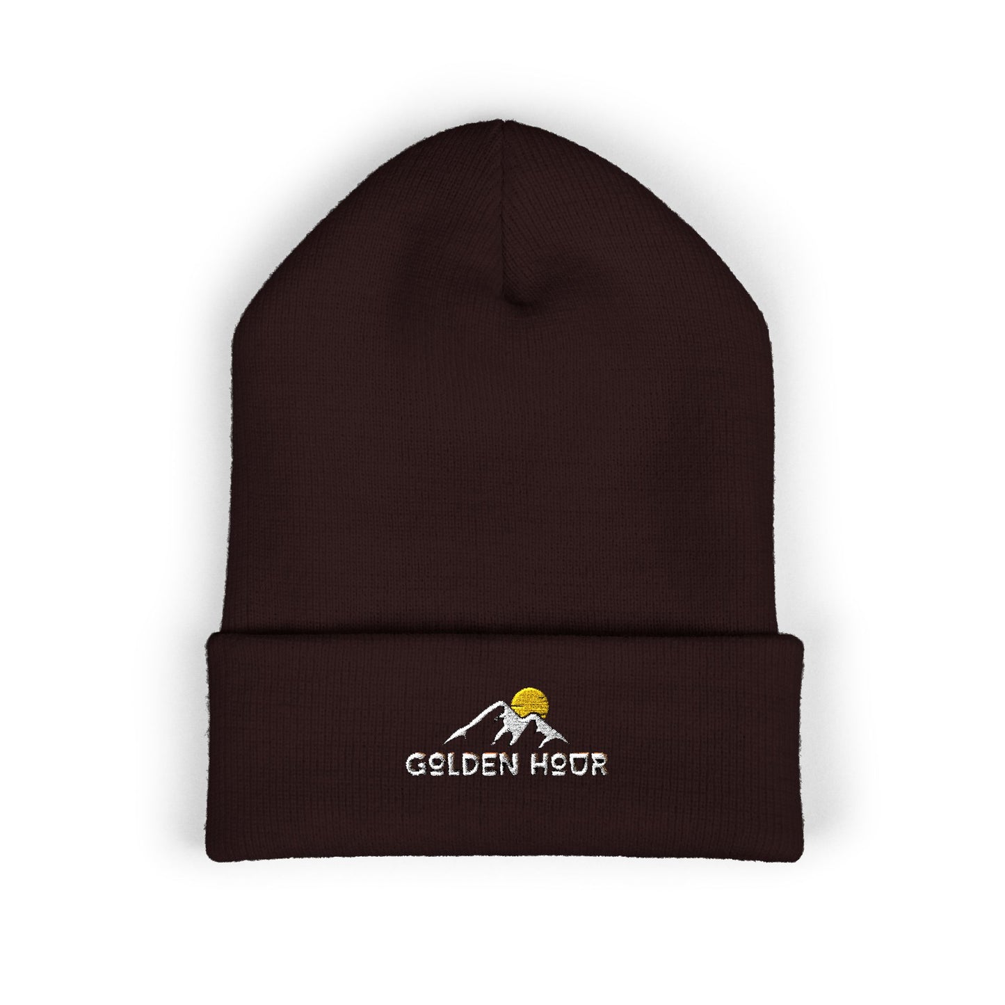 Golden Hour Embroidered Cuffed Beanie
