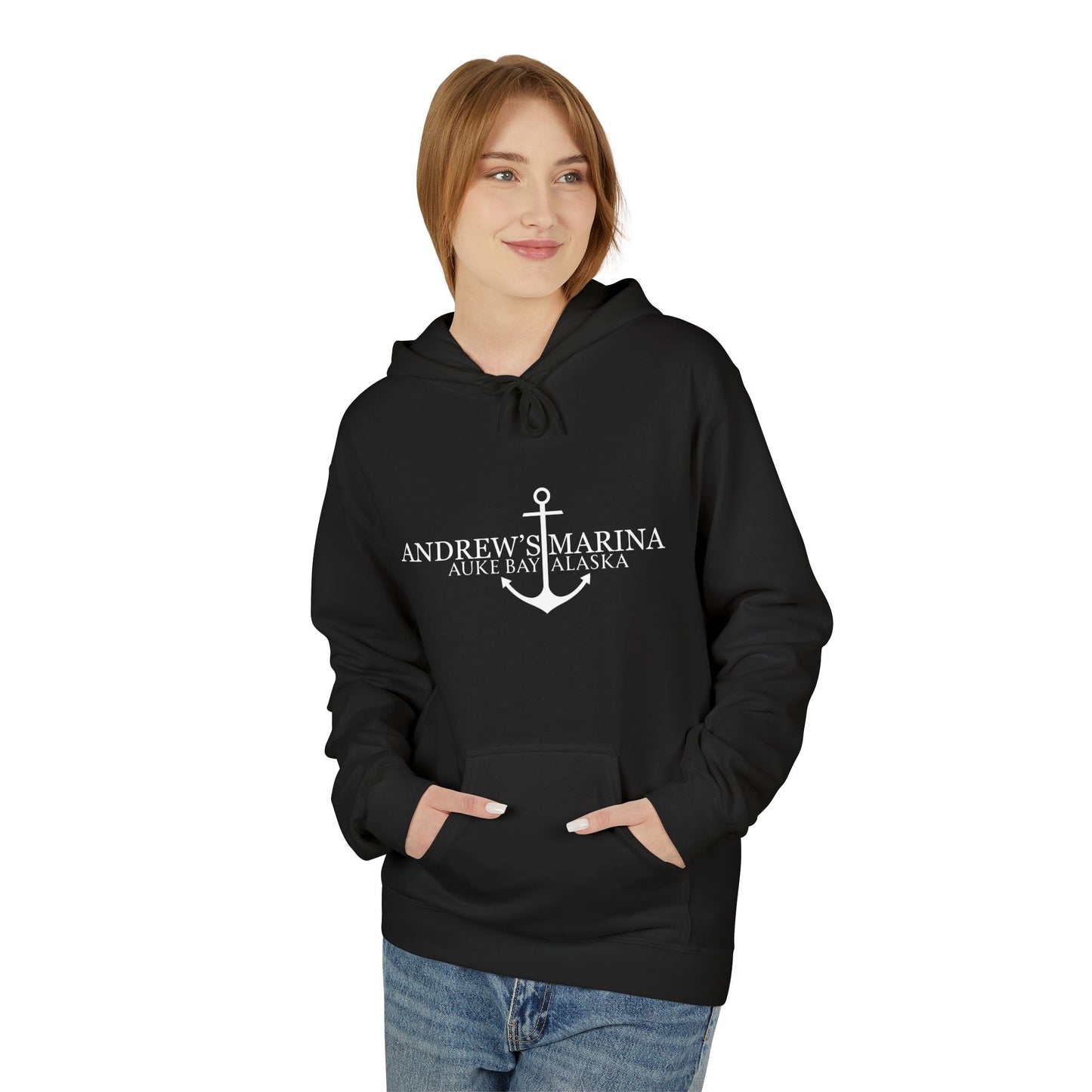 Andrew's Marina Anchor Midweight Softstyle Fleece Hoodie