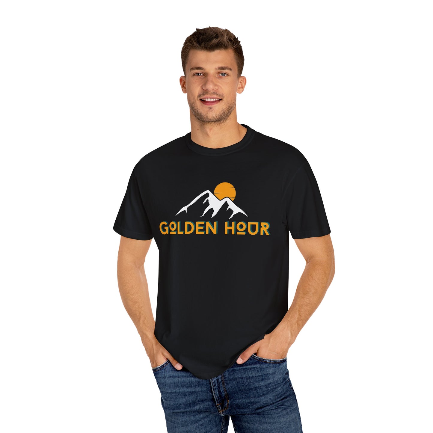 Golden Hour Mountain Unisex T-Shirt