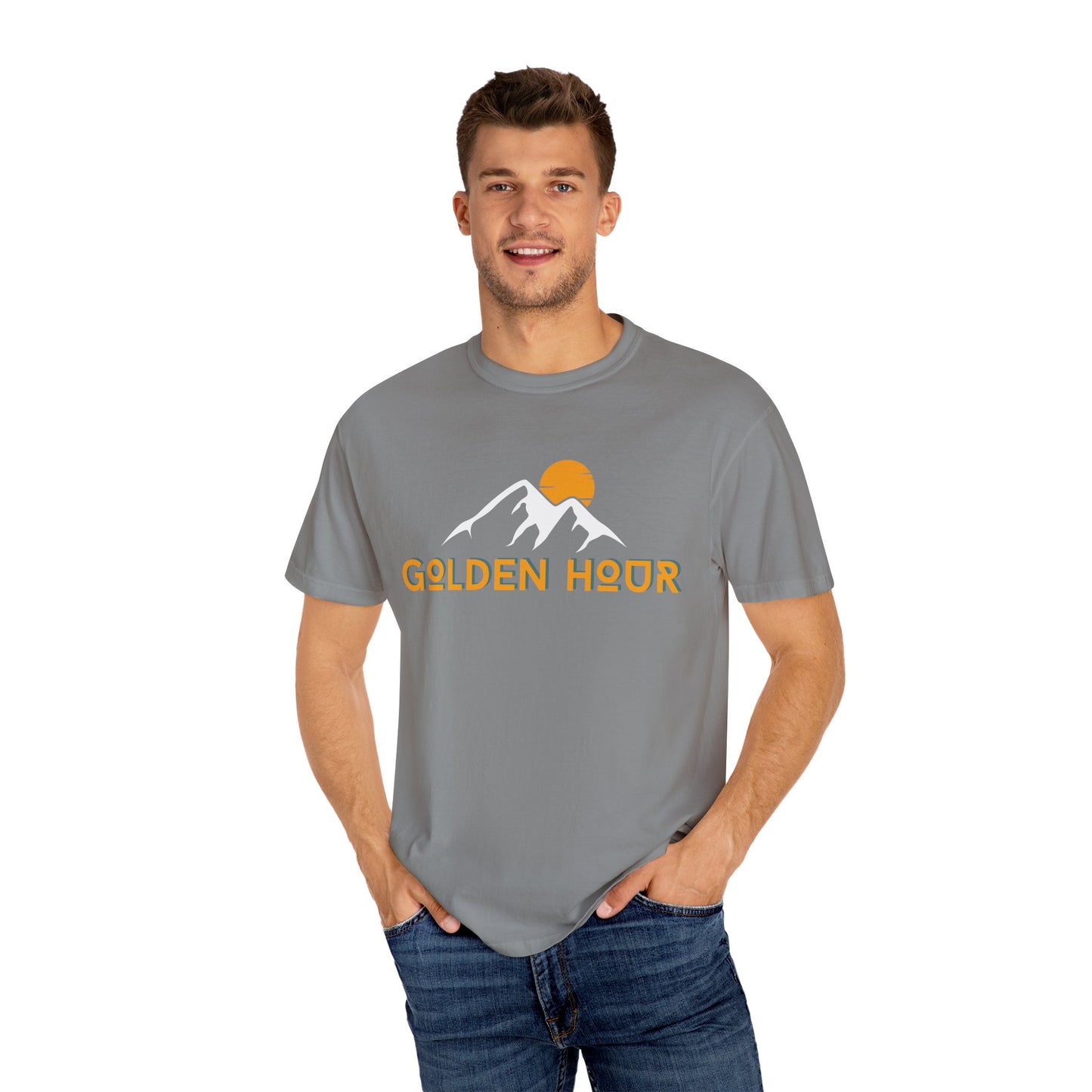 Golden Hour Mountain Unisex T-Shirt