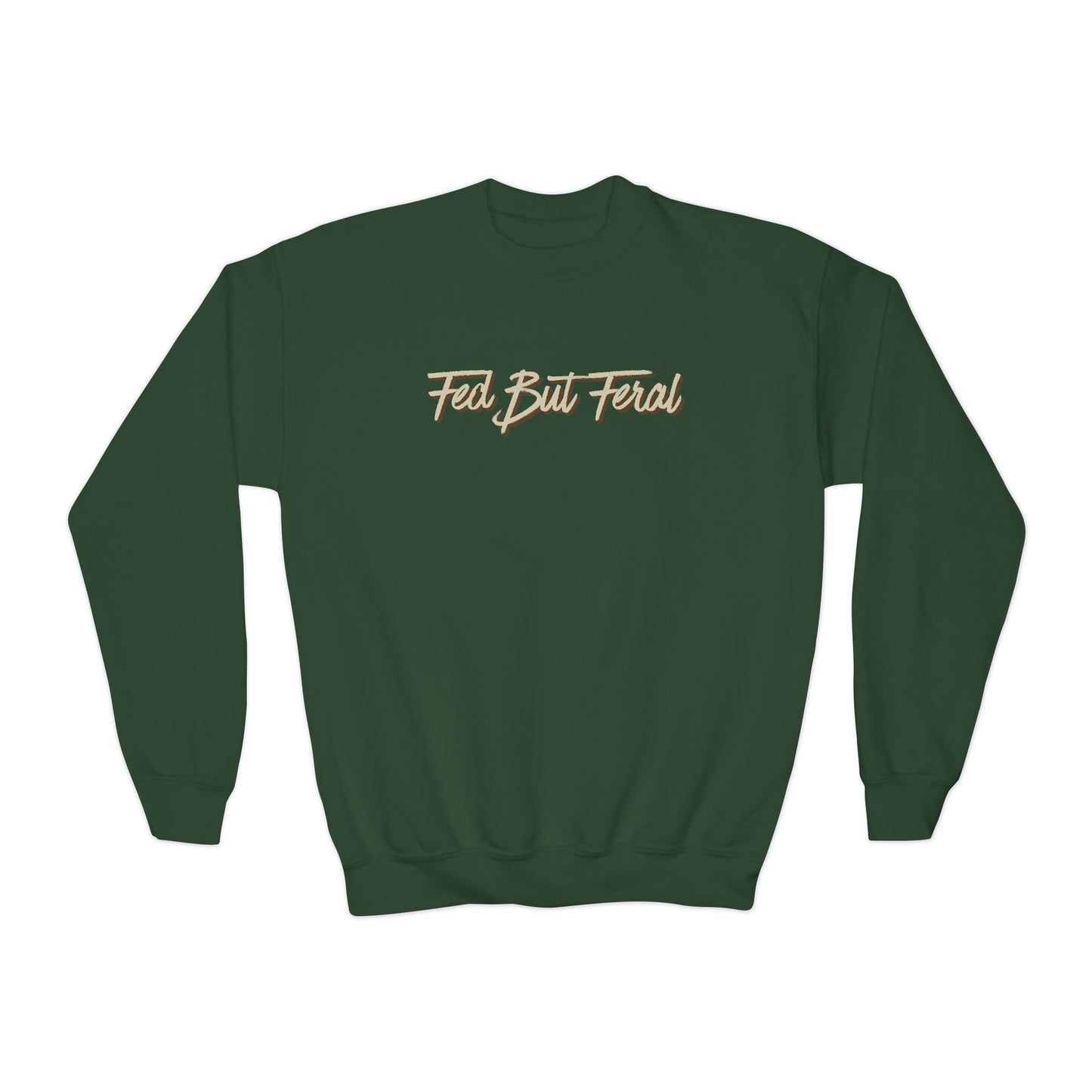 Fed But Feral Youth Crewneck Sweatshirt