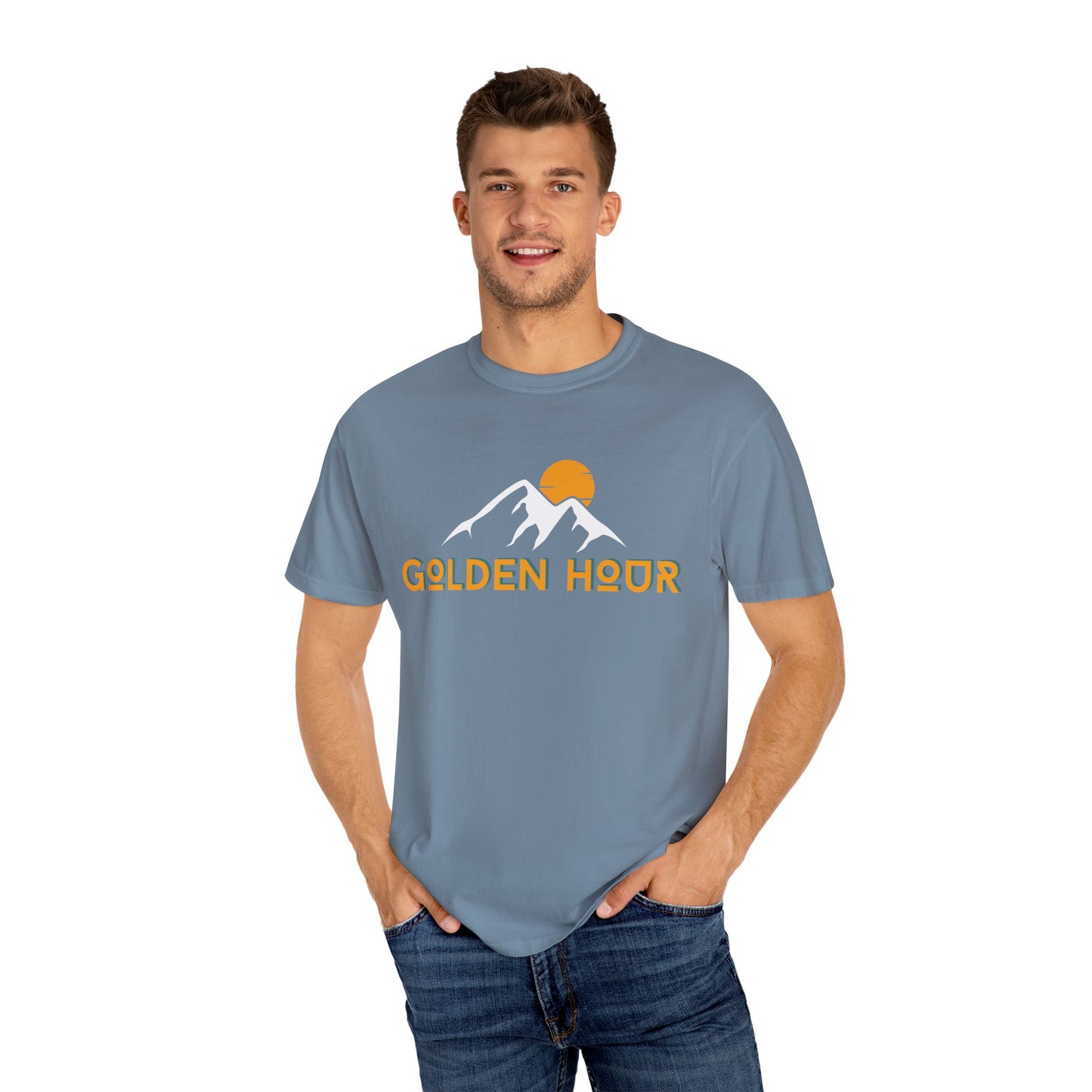 Golden Hour Mountain Unisex T-Shirt