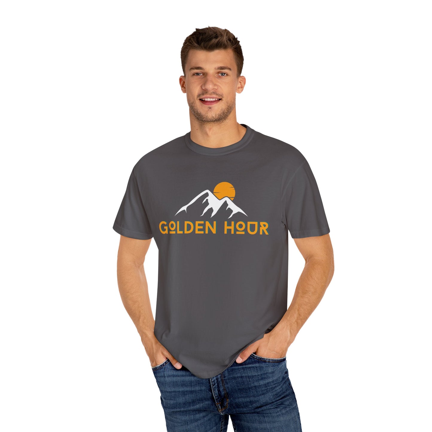 Golden Hour Mountain Unisex T-Shirt