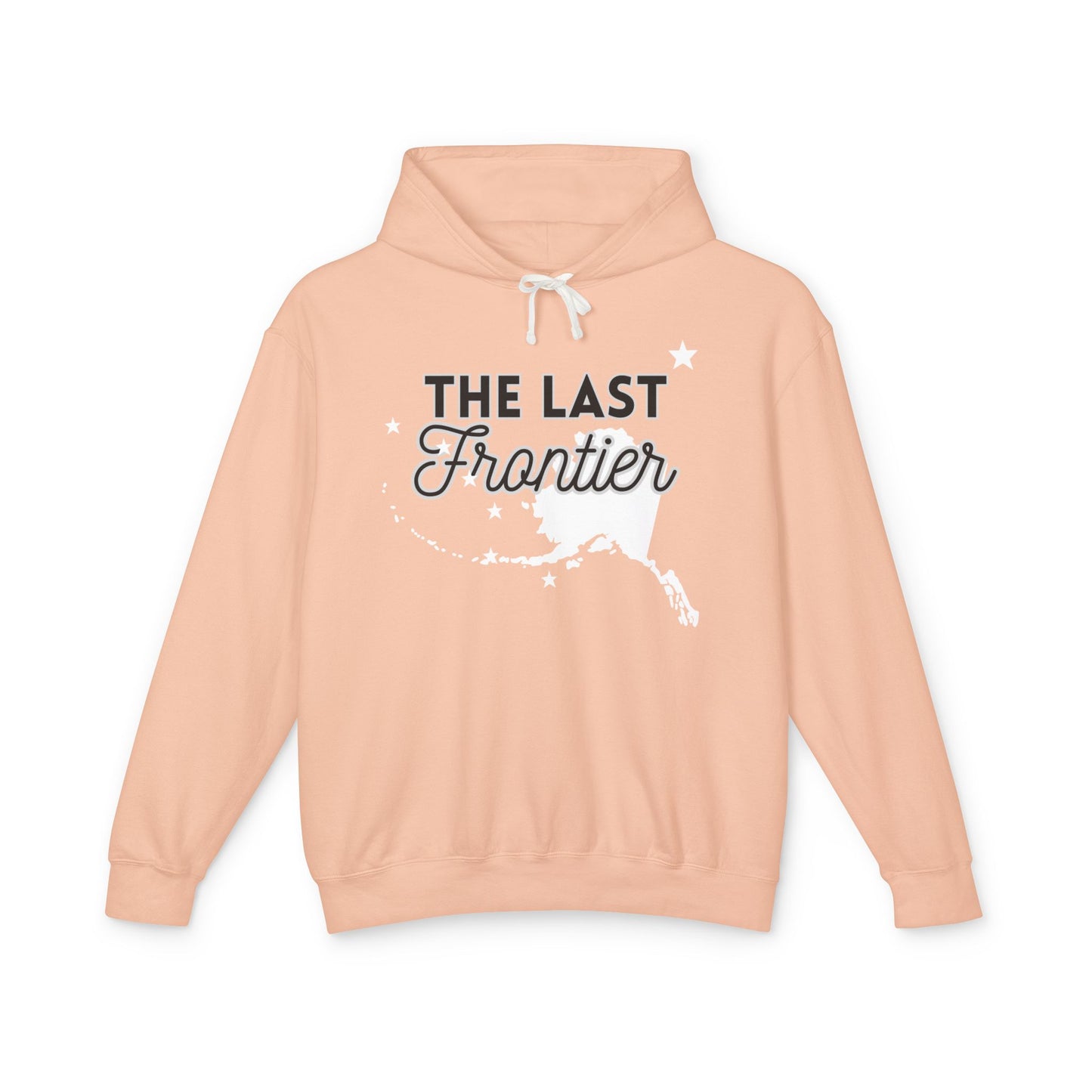 The Last Frontier Big Words Unisex Lightweight Hooded Sweatshirt