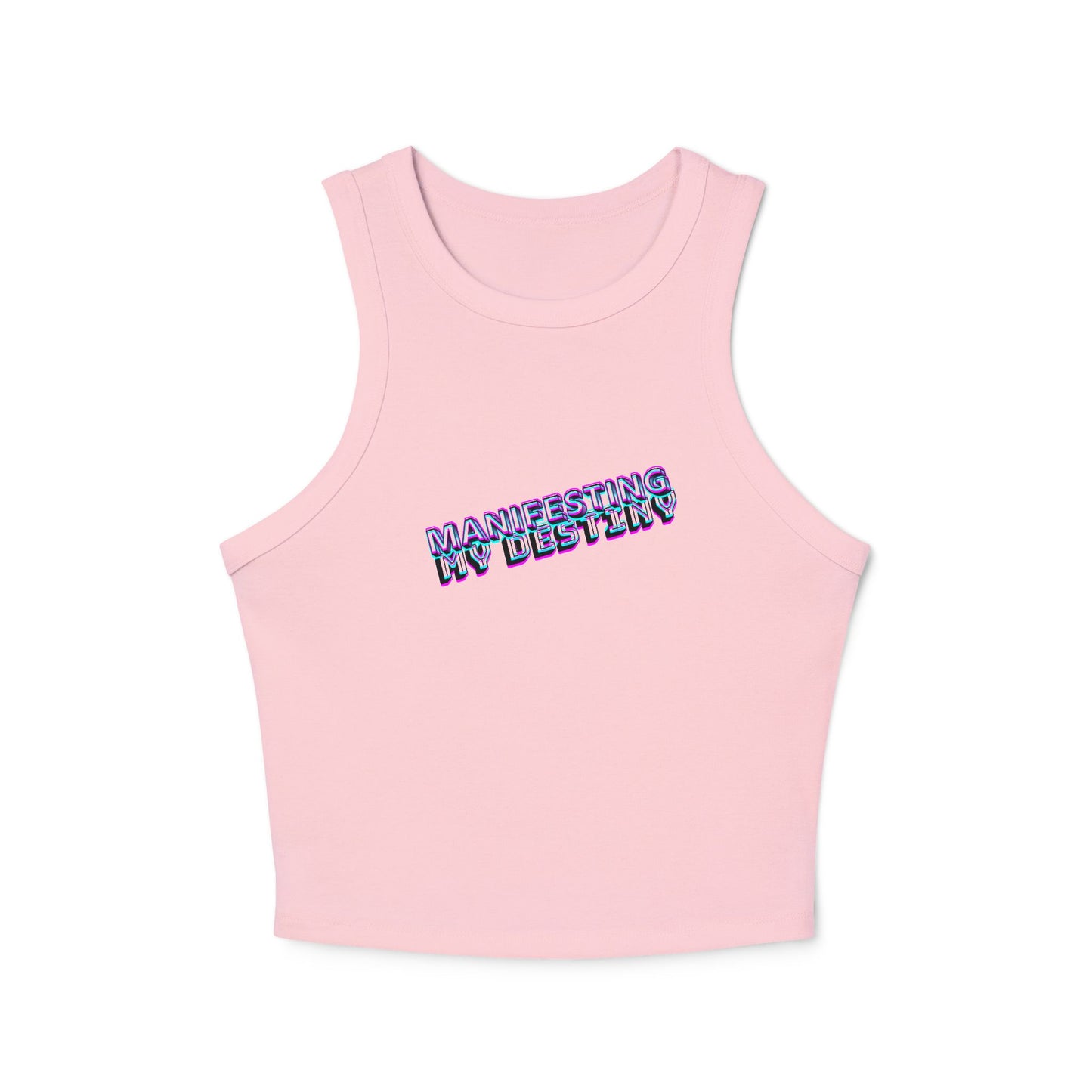 Manifesting My Destiny Women's Micro Rib Racer Tank Top