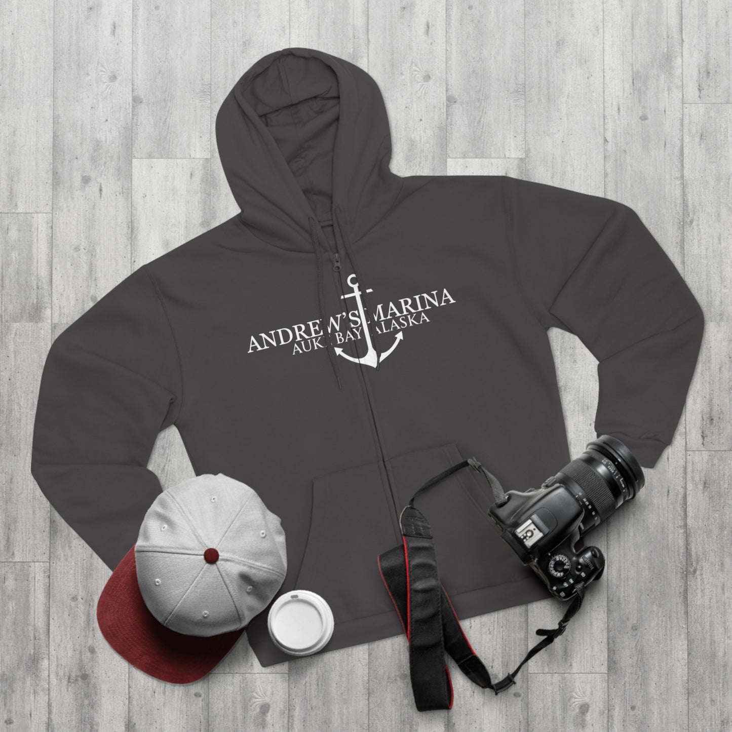 Andrew's Marina Unisex Hooded Zip Sweatshirt