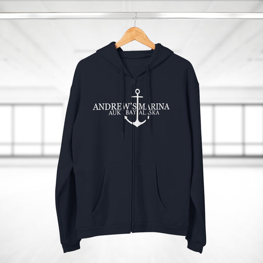 Andrew's Marina Unisex Hooded Zip Sweatshirt