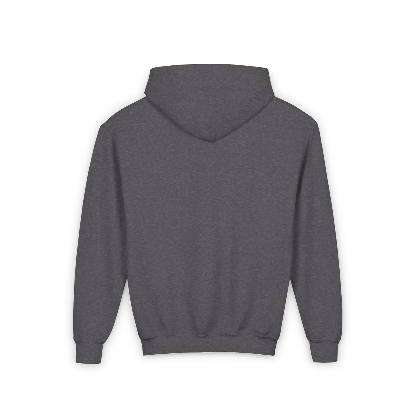 Youth Fed But Feral Pink Font Hooded Sweatshirt - Casual, Cozy Streetwear for Creative Kids