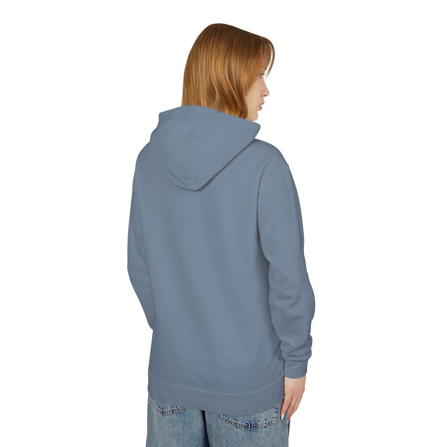 The Last Frontier Blue and Gold Unisex Lightweight Hooded Sweatshirt