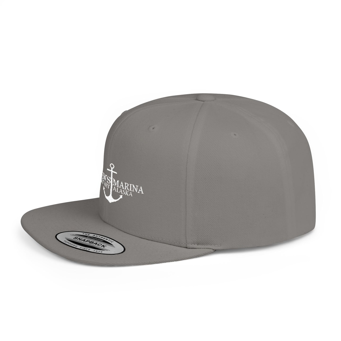 Stylish Flat Bill Snapback Hat with Anchor Design - Perfect for Summer Adventures