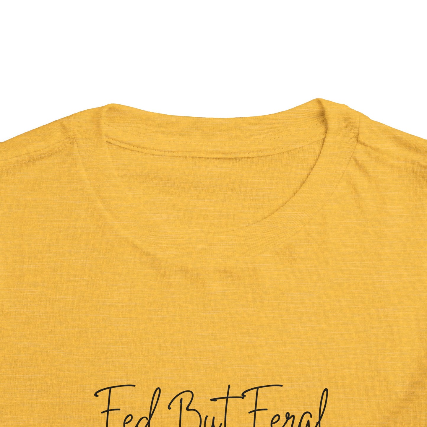 Fed But Feral Floral Toddler Short Sleeve Tee