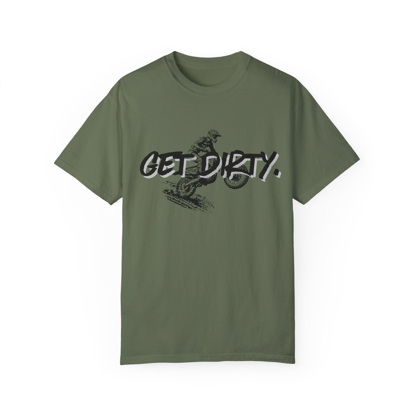 Get Dirty Dirt Bike Unisex Garment-Dyed T-shirt